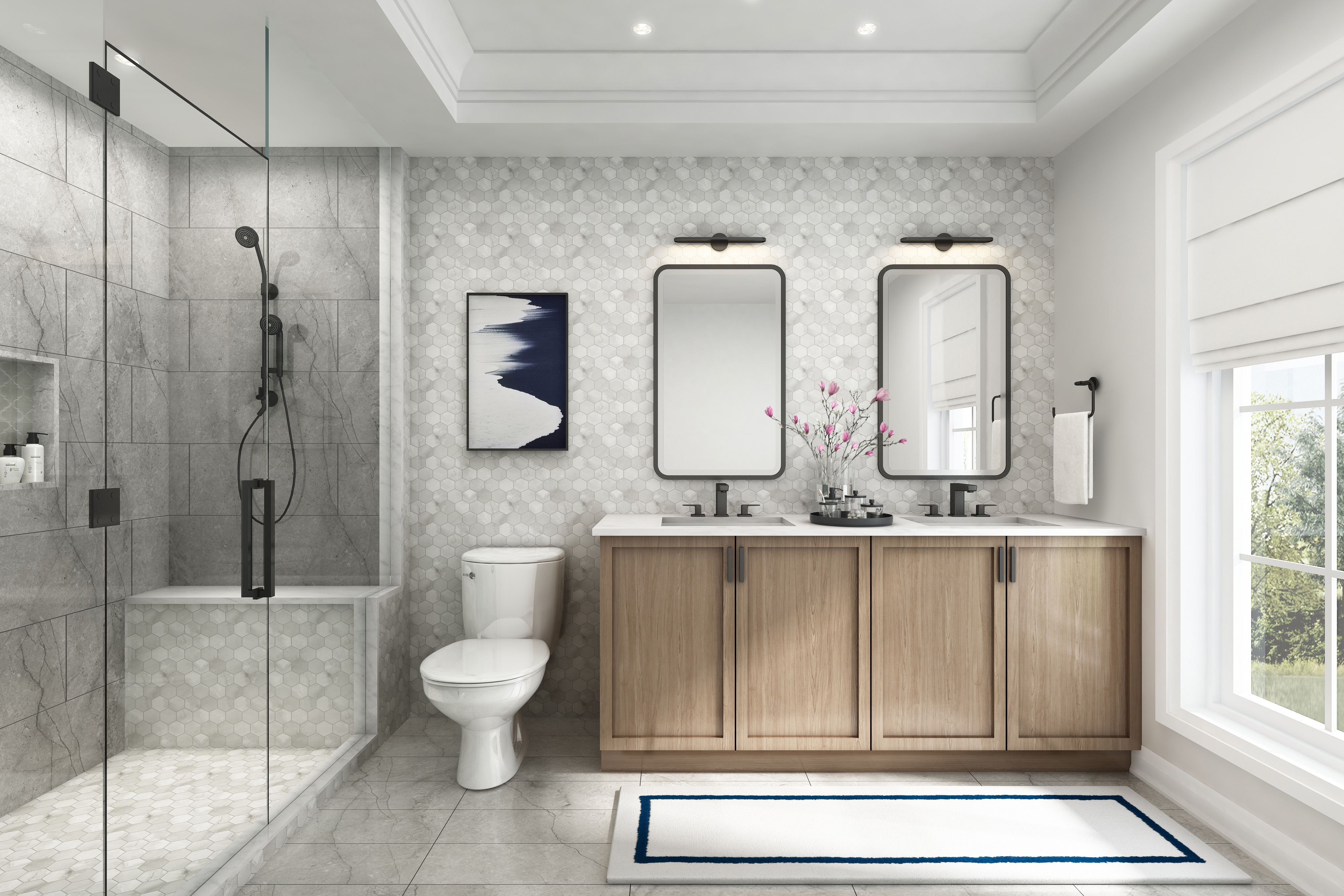 NY WALK bathroom rendering
